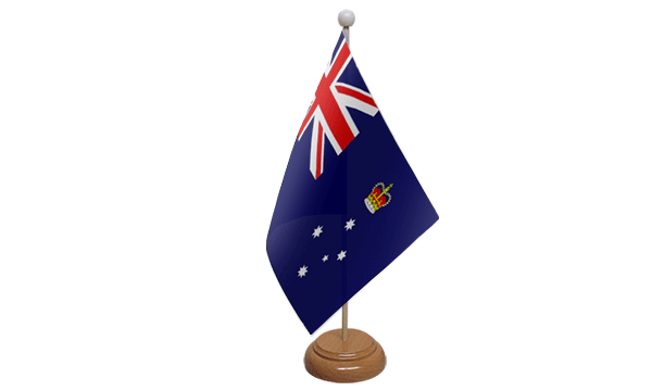 Victoria Small Flag with Wooden Stand